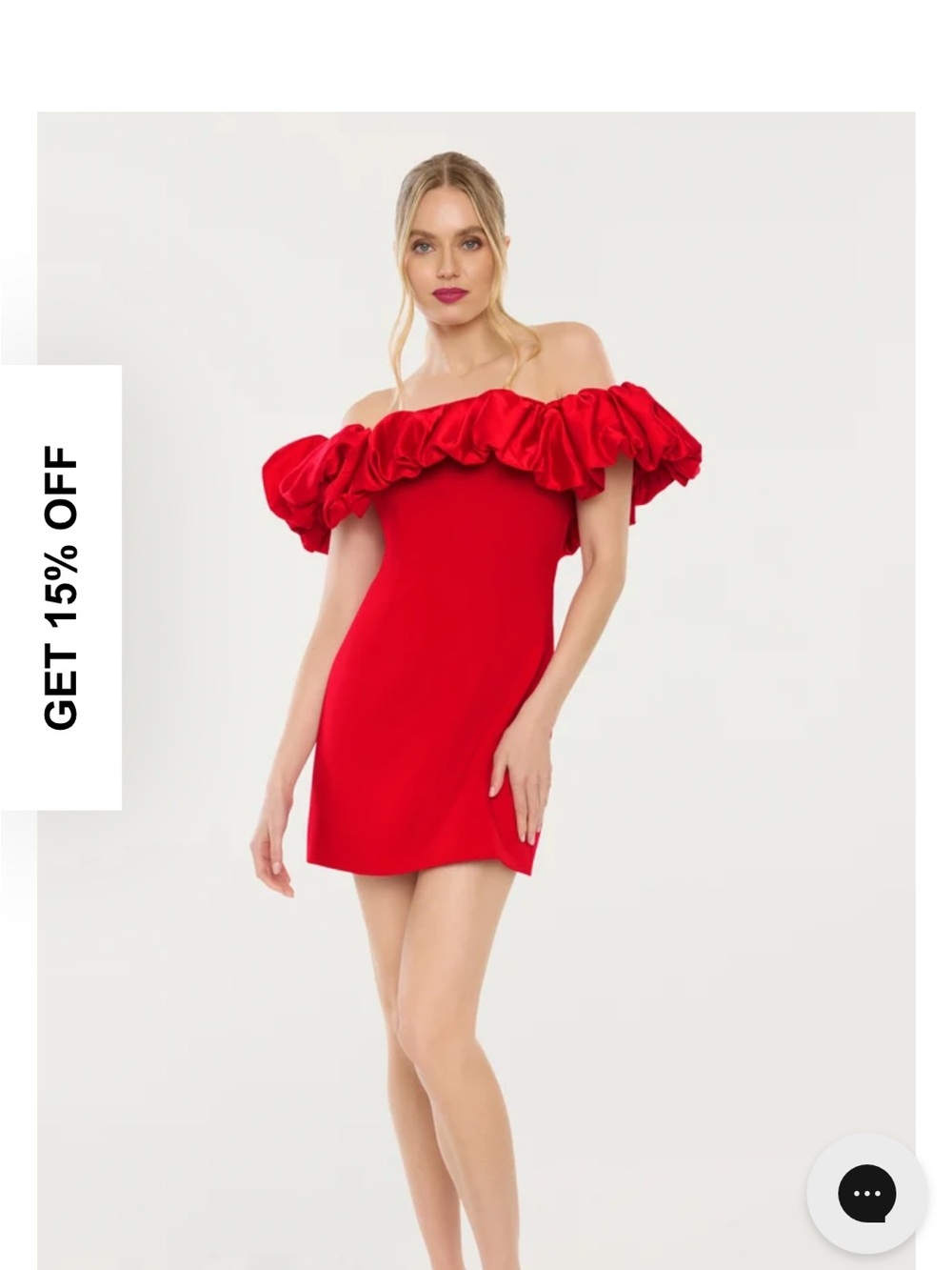 Formal Red Mini Dress! Size 6. Likely Ina Dress! - Picture 2 of 5